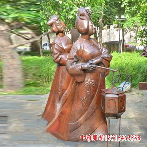 小女孩人物銅雕塑 吉安銅女孩人物雕塑生產廠家