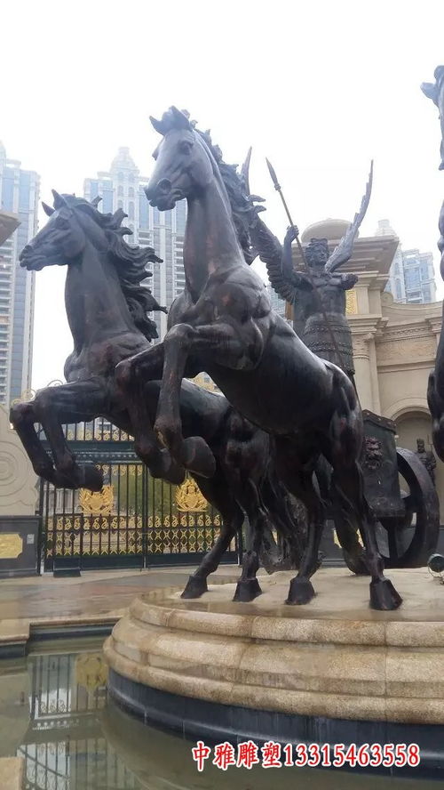 銅馬雕塑圖片 成都黃銅雕塑馬圖片