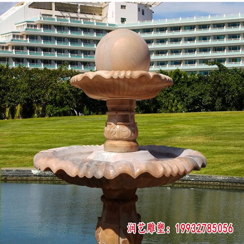 小區景觀降龍水缸石雕 昭通漢白玉雕塑小區圖片